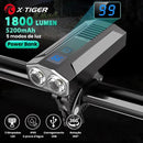Farol de Bicicleta X-Tiger TurboLight 5200mAh com Power Bank