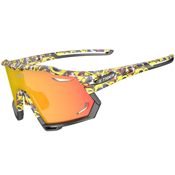 Óculos de Ciclismo 5 Lentes Fotocromático X-Tiger Modelo Phoenix (C03)
