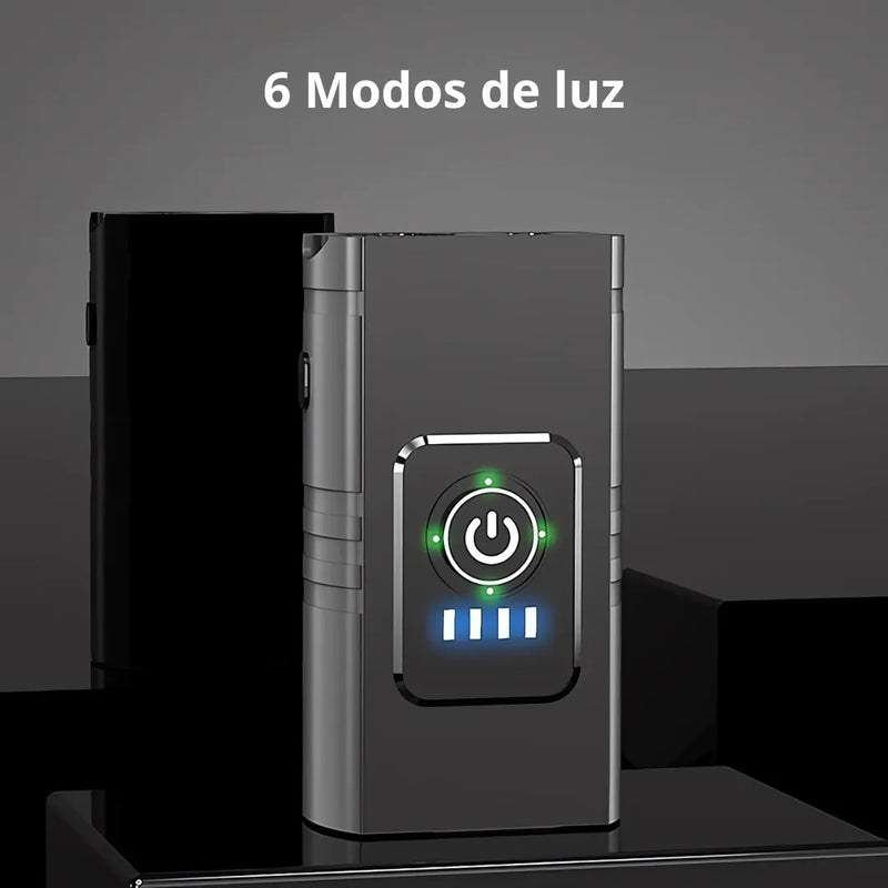 Farol de Bicicleta X-Tiger TurboLight 2400mAh com Power Bank