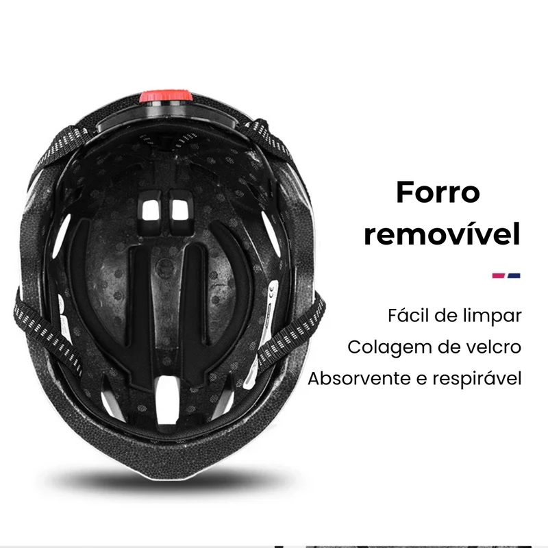 Capacete de Ciclismo X-Tiger Vermelho e Azul Modelo Raptor
