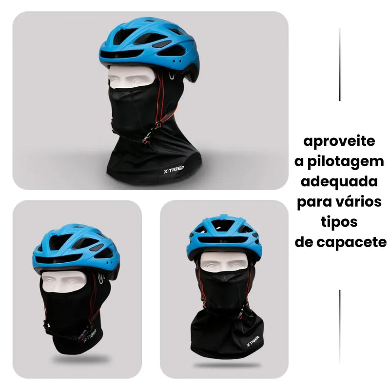 Balaclava Térmica X-Tiger com Proteção Solar Modelo Obsidian