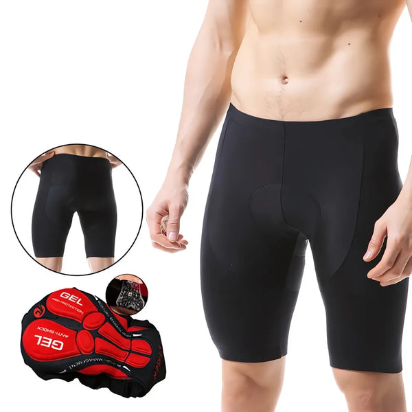Bermuda de Ciclismo X-Tiger com Almofada de Gel Modelo Apexion Preto