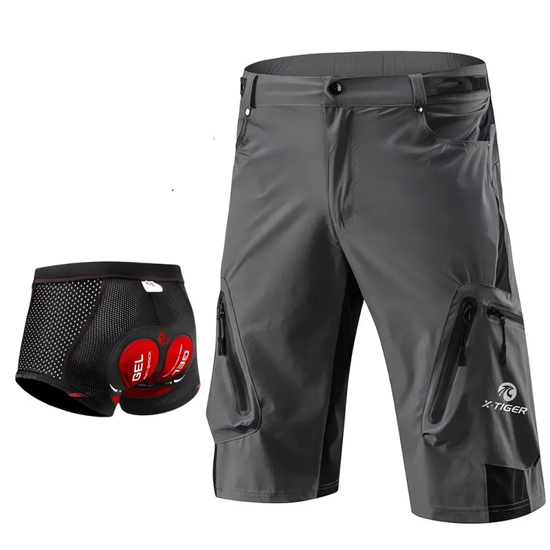 Bermuda de Ciclismo X-Tiger com Almofada de Gel Modelo Mistral