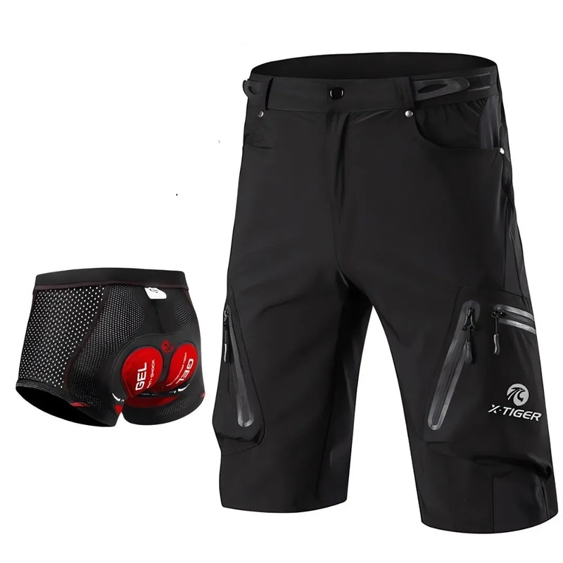 Bermuda de Ciclismo X-Tiger com Almofada de Gel Modelo Mistral