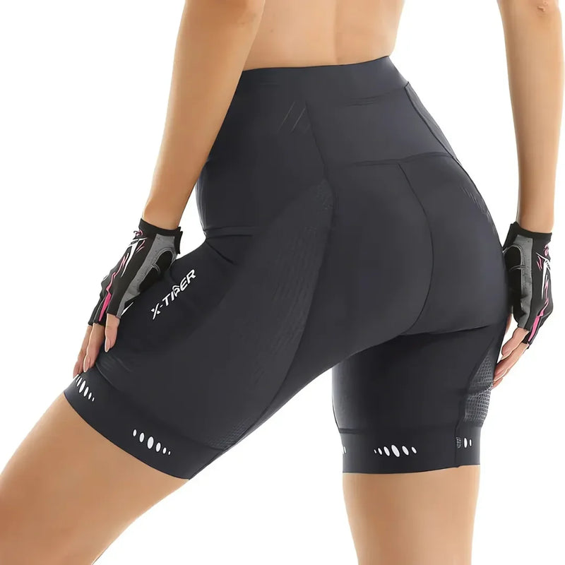 Bermuda e Bretelle de Ciclismo Feminino X-Tiger com Forro Respirável Modelo Aura™