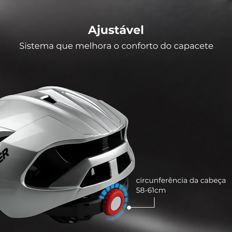 Capacete de Ciclismo X-Tiger Vermelho e Azul Modelo Raptor