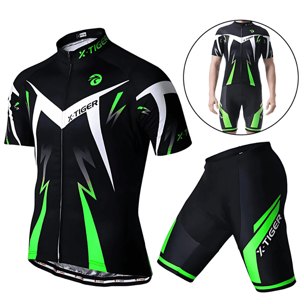 Conjunto Ciclismo Masculino X-Tiger (Bermuda e Camisa)