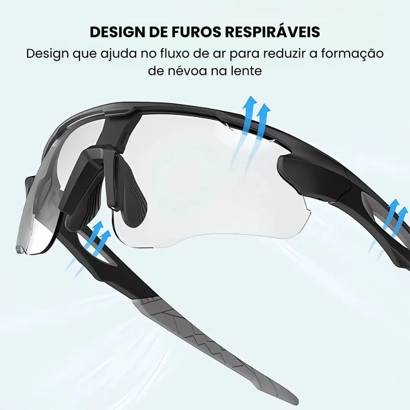 Óculos de Ciclismo Fotocromático X-Tiger Modelo Ignis (C01)