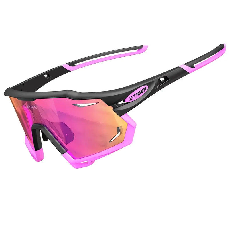 Óculos de Ciclismo 5 Lentes Fotocromático X-Tiger Modelo Phoenix (C02)