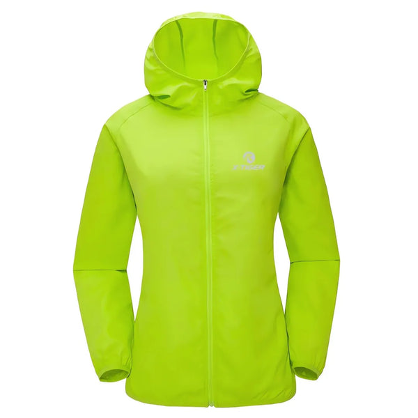 Jaqueta Masculina Corta Vento X-Tiger Modelo WindPro™ - Laranja/Verde/Amarelo