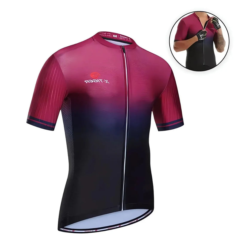 Camisa de Ciclismo Masculina X-Tiger Modelo Elite
