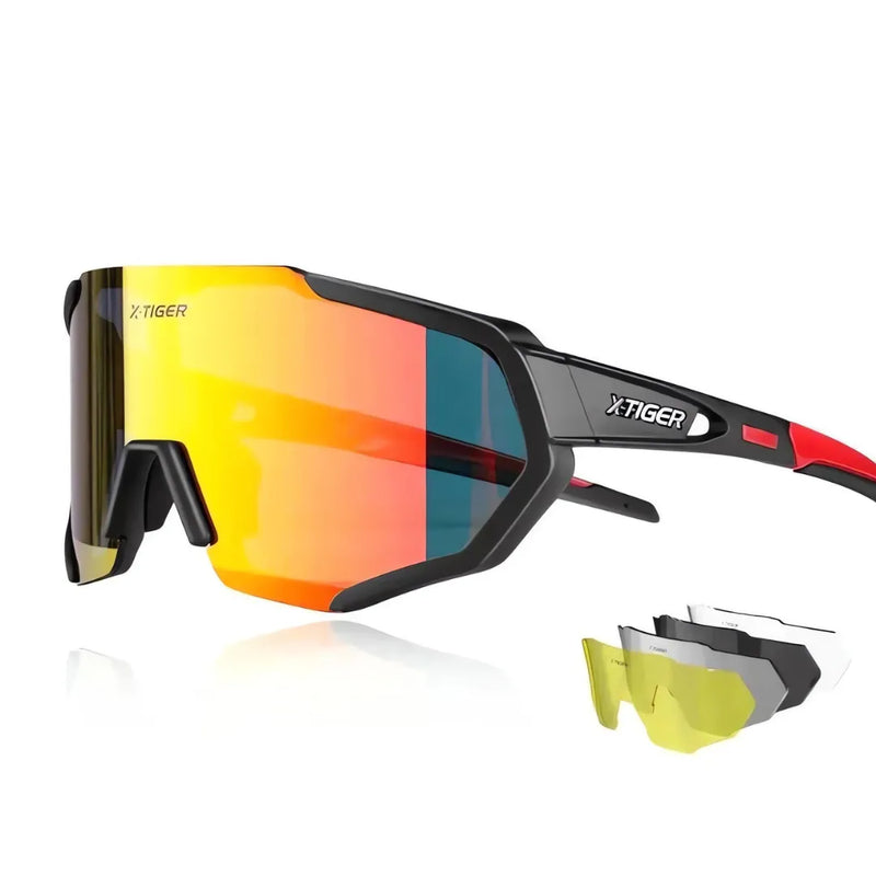 Óculos de Ciclismo 5 Lentes Fotocromático X-Tiger Modelo Spectrum