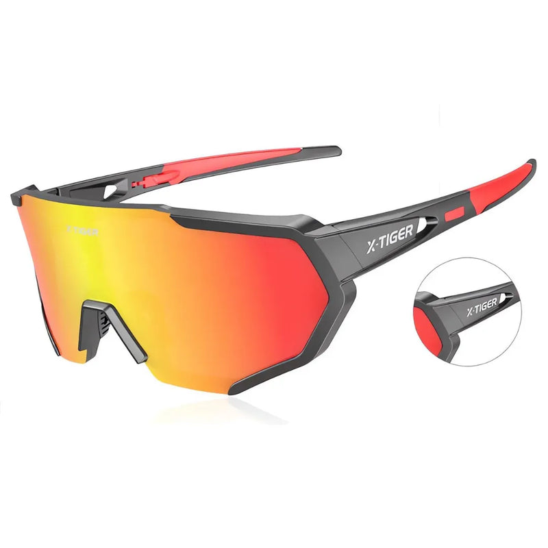 Óculos de Ciclismo 5 Lentes Fotocromático X-Tiger Modelo Spectrum