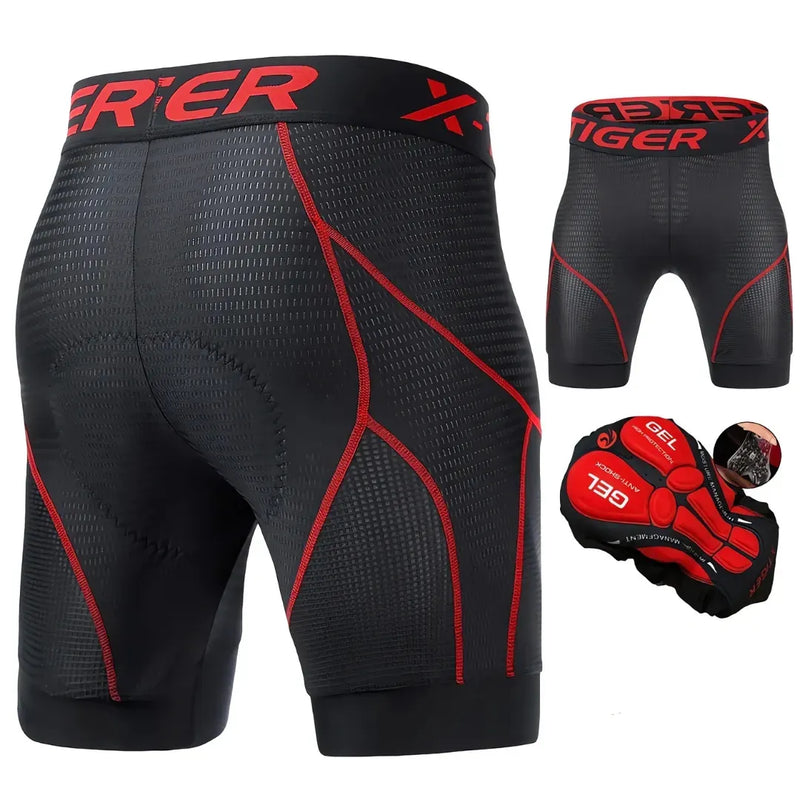 Bermuda de Ciclismo X-Tiger com Almofada de Gel Modelo Ethos™