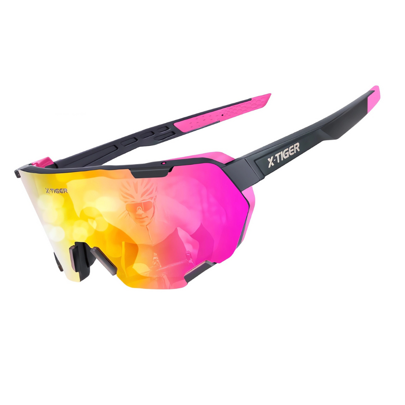 Óculos de Ciclismo 5 Lentes Fotocromático X-Tiger Modelo Surge (C01)