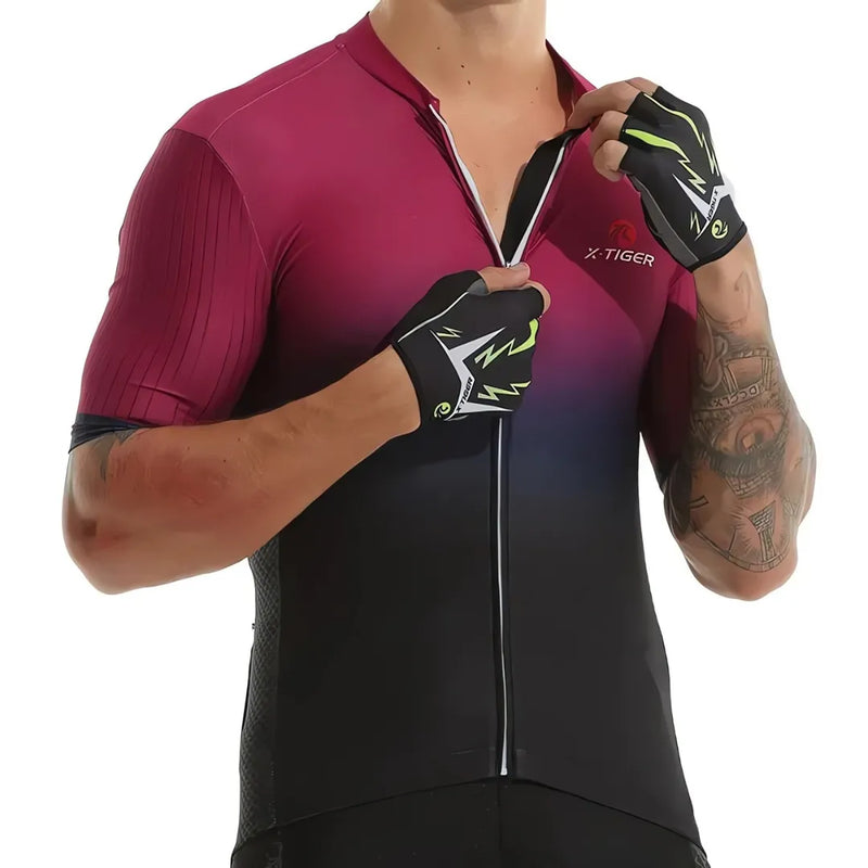 Camisa de Ciclismo Masculina X-Tiger Modelo Elite