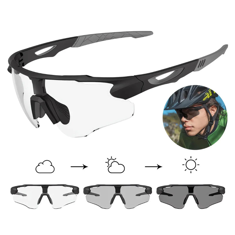 Óculos de Ciclismo Fotocromático X-Tiger Modelo Ignis (C01)