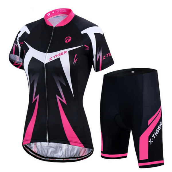 Conjunto De Ciclismo Feminino X-Tiger