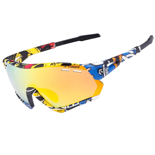 Óculos de Ciclismo 5 Lentes Fotocromático X-Tiger Modelo Fusion (C02)
