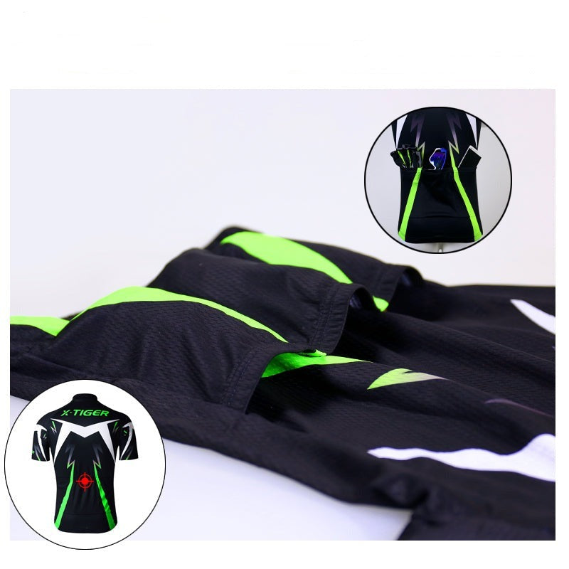 Conjunto Ciclismo Masculino X-Tiger (Bermuda e Camisa)