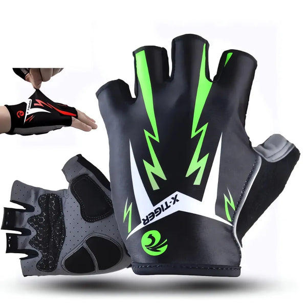 Luva de Ciclismo X-Tiger GripPro com Proteção de Impacto