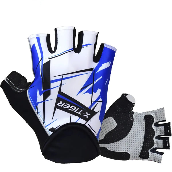 Luva de Ciclismo X-Tiger GripPro com Proteção de Impacto - Preto e Rosa
