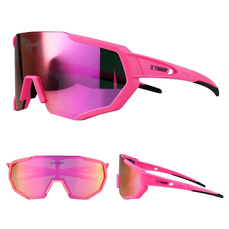 Óculos de Ciclismo 3 Lentes Fotocromático X-Tiger Modelo Vortex (C01)