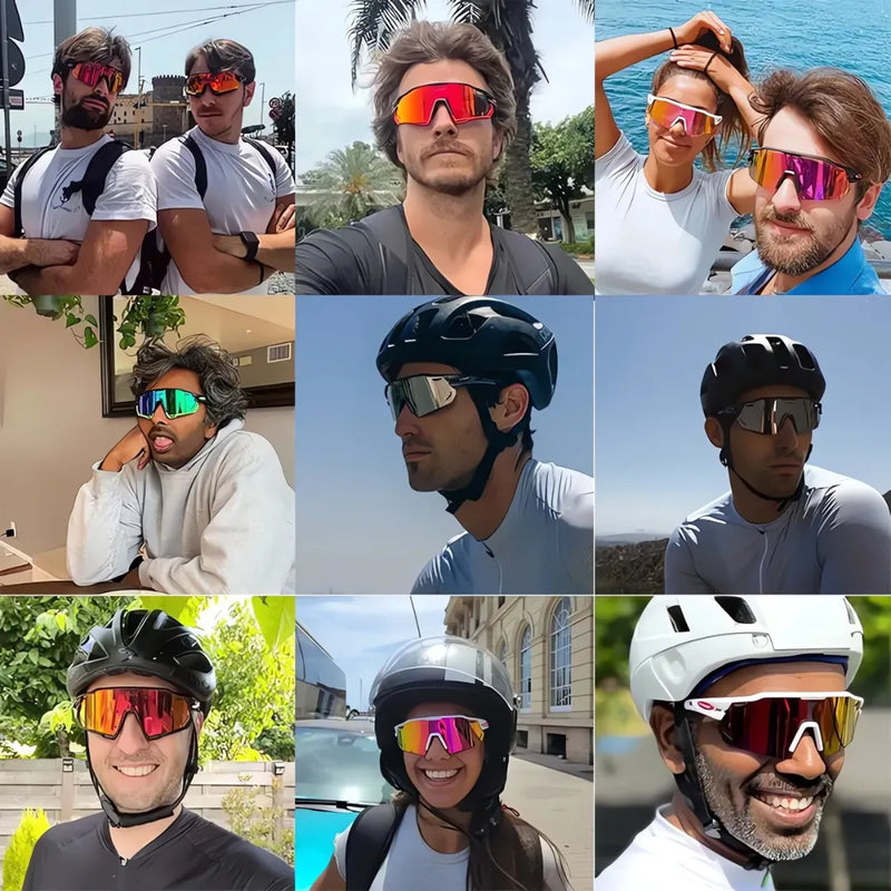 Óculos de Ciclismo 5 Lentes Fotocromático X-Tiger Modelo Phoenix (C03)