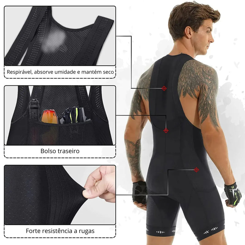 Bretelle Ciclismo Masculino X-Tiger Modelo Apexium