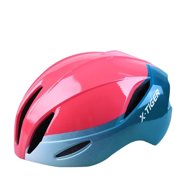 Capacete de Ciclismo X-Tiger Vermelho e Azul Modelo Raptor