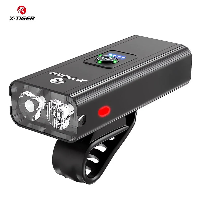 Farol de Bicicleta X-Tiger TurboLight 2400mAh com Power Bank