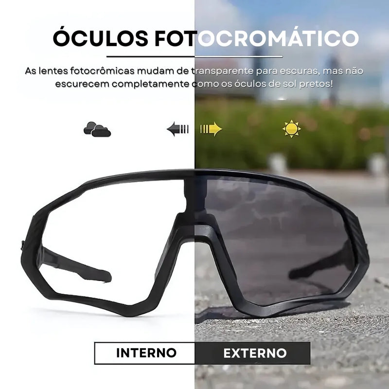 Óculos de Ciclismo Fotocromático Scvcn Modelo Spectra™