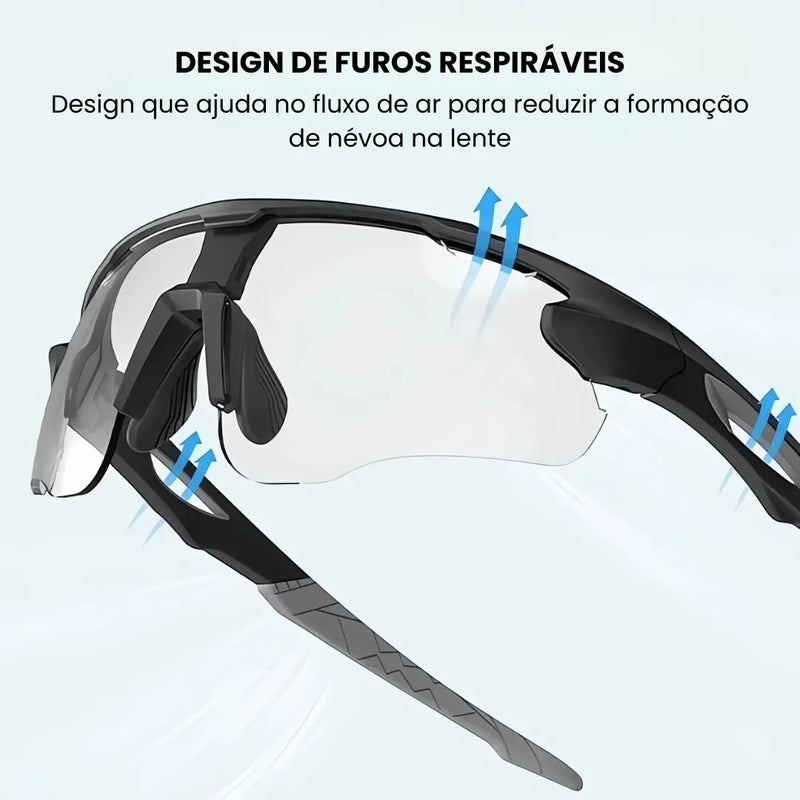 Óculos de Ciclismo Fotocromático X-Tiger Modelo Ignis